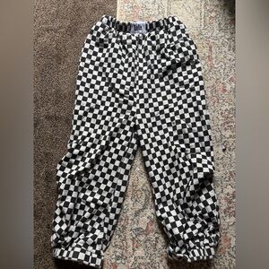 Dressed in LALA Black and White Checkered Joggers
